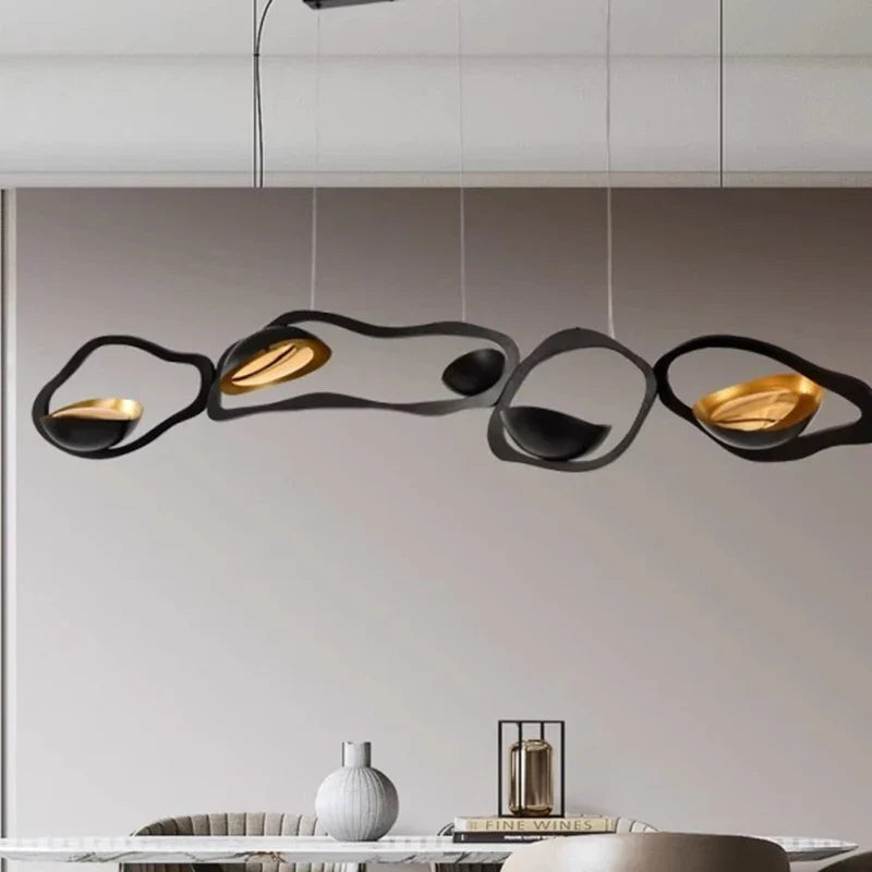 Axyaa Modern LED Pendant Chandeliers for Indoor Living and Dining Room Lighting