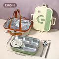 Axyaa Stainless Steel Lunch Box Set with Cutlery & Bowl