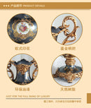 Axyaa European Luxury Double Ear Vase Home Decoration Handicraft Living Room Decor