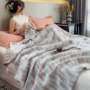 Axyaa 100% Cotton Muslin Throw Blanket - Lightweight Breathable Boho Throws