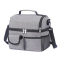 Axyaa Double Layer Oxford Cloth Tote Lunch Bag with Shoulder Strap for School and Office