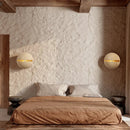 Axyaa Eggshell Stone Ball LED Wall Lamp with Pull Chain Switch