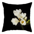 Axyaa Flower Printed Pillow Case - Decorative Polyester Cushion Cover - 45x45cm