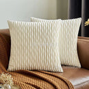 Axyaa Soft Solid Color Cushion Cover Set Luxury Home Decor Sofa Seat Pillow Case