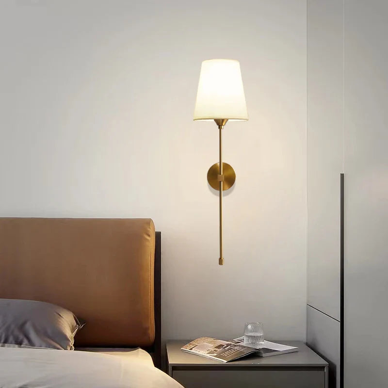 Axya Nordic Industrial Wall Lamp with White Shade - Retro Sconce Lighting