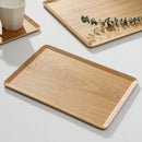 Axyaa Ash Wood Rectangular Dessert Tray