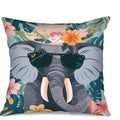 Axyaa Cute Animal Pattern Pillow Covers with Sunglasses for Sofas, Bedrooms, Cars