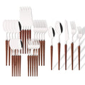 Axyaa 30-Piece Stainless Steel Cutlery Set - High-end Tableware for Restaurants and Hotels