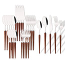 Axyaa 30-Piece Stainless Steel Cutlery Set - High-end Tableware for Restaurants and Hotels