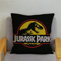 Axyaa Jurassic Park Dinosaur Print Pillow Cover - Super Soft Home Decor Case