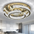 Axyaa Modern Gold Ceiling Crystal Light for Home Living Room, Bedroom, Dining, Kitchen