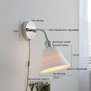 Axyaa Ceramic Wall Sconce with Flexible Arm & Adjustable LED Light Silver