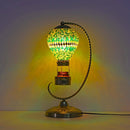 Axyaa Handcrafted Mosaic Hot Air Balloon Table Lamp Glass Bed Night Light