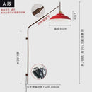Axyaa Long Pole Swing Arm Wall Lamp LED E27 Gold/Black/Green Hotel Restaurant Hall