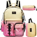 Axyaa Kids Backpack Set: Backpack, Lunch Box, Pencil Case - Ages 8-10 Boys/Girls