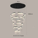 Axyaa Elegant Staircase Chandelier Indoor  Lighting Fixture Home Ceiling Lights