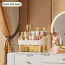 Axyaa Clear Drawer Cosmetic & Jewelry Organizer: Large Capacity, Multi-layer Desktop Storage Box