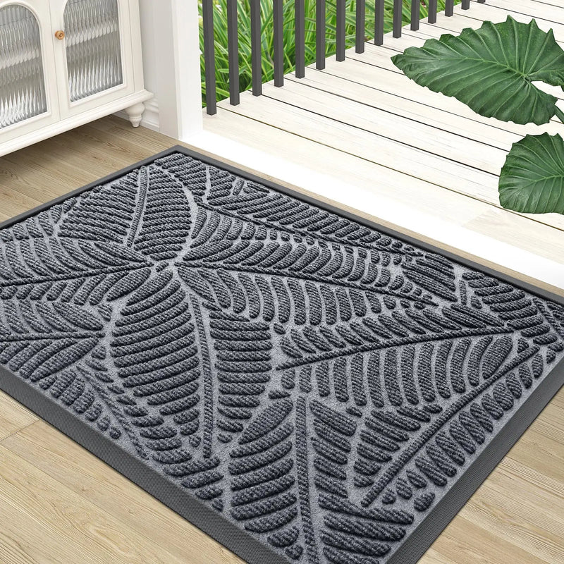 Axyaa Rubber Entrance Doormats: Non-slip Heavy Duty Outdoor Mats