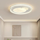 Axyaa Round Square Black White LED Ceiling Light Chandelier