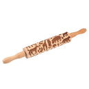 Axya Beech Solid Wood Rolling Pin Baking Tool for Cookies and Clay Art