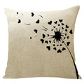 Axyaa Maple Leaf Print Linen Pillowcase for Home Decor and Sofa Comfort