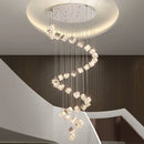 Axyaa Crystal Chandelier Pendant Light for Living Room Bedroom Ceilings