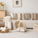 Luxury Boho Cotton Linen Pillowcase Set for Home Decor by Axyaa