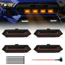 Axyaa Tacoma TRD Sport 2024-2025 Grille Lights LED Warning DRL in White Amber Blue Red