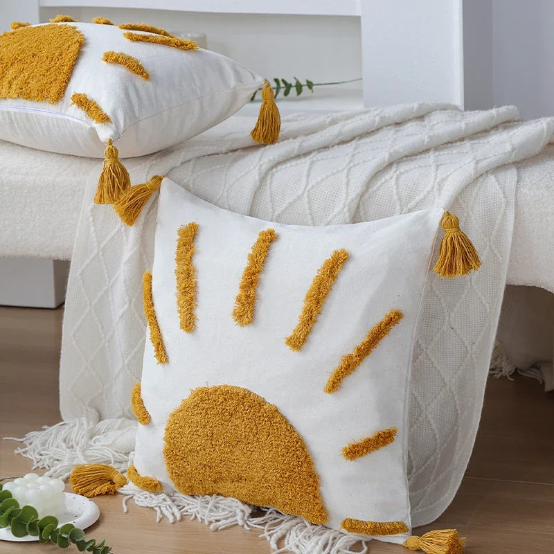 Axyaa Tufted Decorative Cushion Cover Set for Living Room Bedroom Decor