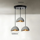 Axyaa Wabi Sabi 3-Light Grey Chandelier - Simple Nordic Design