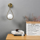 Axya Modern Metal Glass Ball Wall Lamp for Living Room Bedroom Aisle Wall Lights