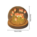 Axyaa Tulip Flower LED Night Light: Handmade Bedroom Decor & Birthday Gift