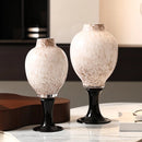 Axyaa Medieval Polka Dot Porcelain Glass Vase for Stylish Living Room Decor