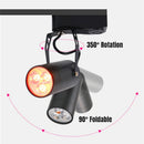 Axyaa RGB LED Track Lights with Remote Control, Colorful Ceiling Rail Lamp for KTV, Disco, Bedroom.