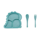 Axyaa Dinosaur Kids Tableware Set - Baby Feeding Bowl, Plates, Spoons, Forks