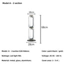 Axyaa Clear Glass Minimalist Floor Lamp for Modern Living Room Bedroom Decorating