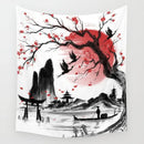 Axyaa Studio Ghibli Anime Landscape Wall Tapestry Cover Beach Towel Blanket