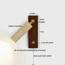 Axyaa Industrial Vintage LED Wall Lamp Yellow Travertine Stone Staircase Lighting