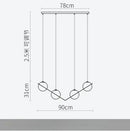 Axyaa Nordic Glass Pendant Light - Modern Iron Art Lighting Fixtures