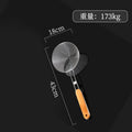 Axyaa Stainless Steel Colander Strainer with Wooden Handle Skimmer Kitchen Utensil