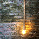 Axyaa Retro Water Pipe Wall Lamp Vintage Hemp Rope Sconce Industrial Lighting