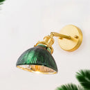 Axyaa Glass LED Wall Sconce Lamp Pull Chain Switch Night Light