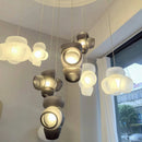 Axyaa Glass Pendant Light: Modern Nordic Design for Club, Restaurant, Boutique
