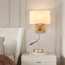 Axyaa LED Wall Lamp with Rotatable Spotlight for Bedroom Reading
