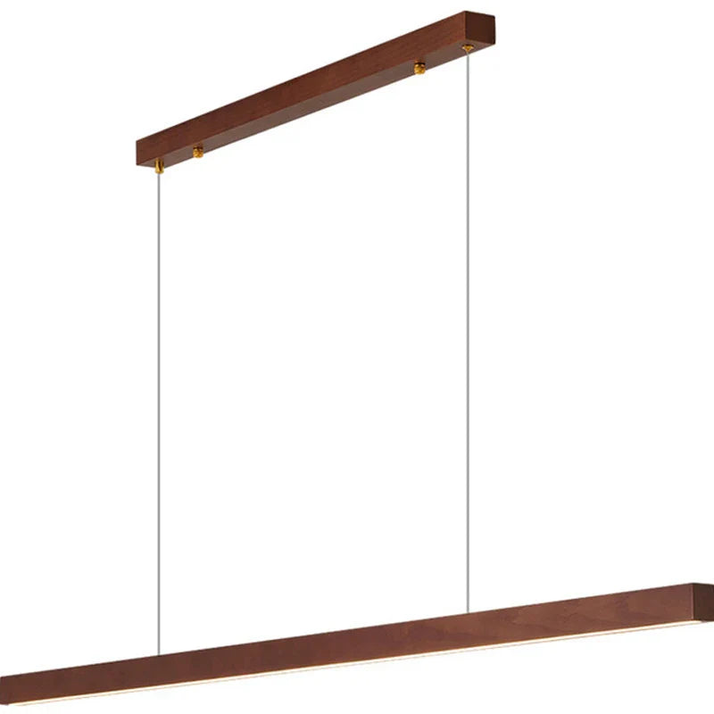 Axyaa Nordic Black Walnut Chandelier: Minimalist Dining Room Lighting