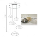 Axyaa Crystal Chandelier Stair Pendant Lights Interior Lighting