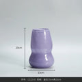 Axyaa Pink Gourd Glass Vase: Stylish Home Decor Hydroponic Designer for Living Room