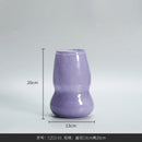 Axyaa Pink Gourd Glass Vase: Stylish Home Decor Hydroponic Designer for Living Room