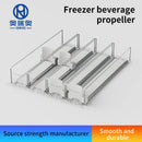 Beverage Pusher for Fridge Transparent Drinking Container Sliding Organizer by Axyaa