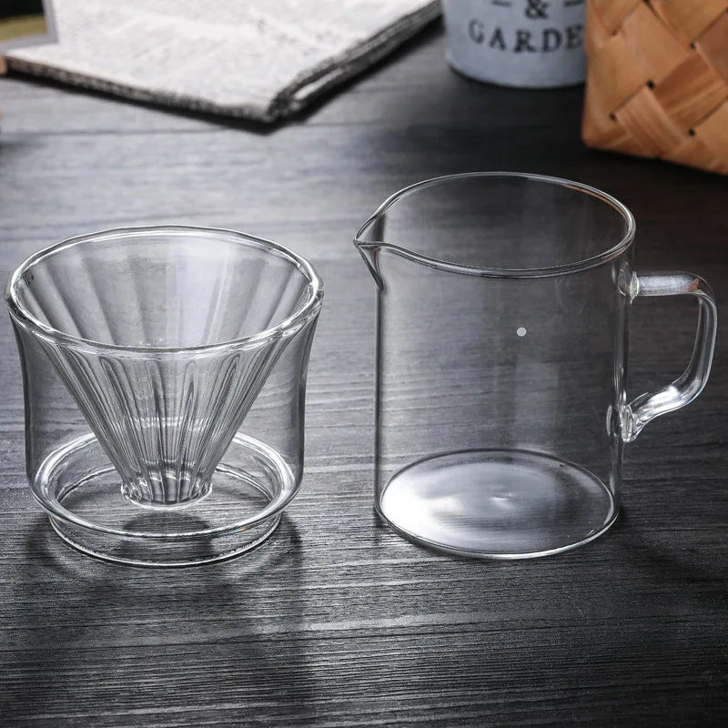 Axya Glass Coffee Sharing Pot Set 400ml